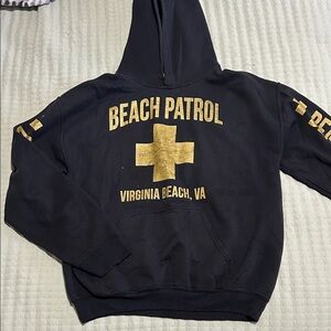 Women’s Medium Beach Patrol Black Sweatshirt